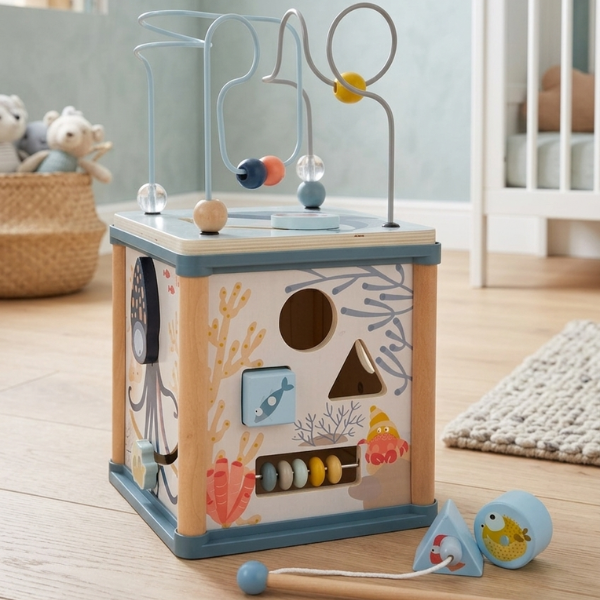 Cubo Multiactividad Sensorial: Océano