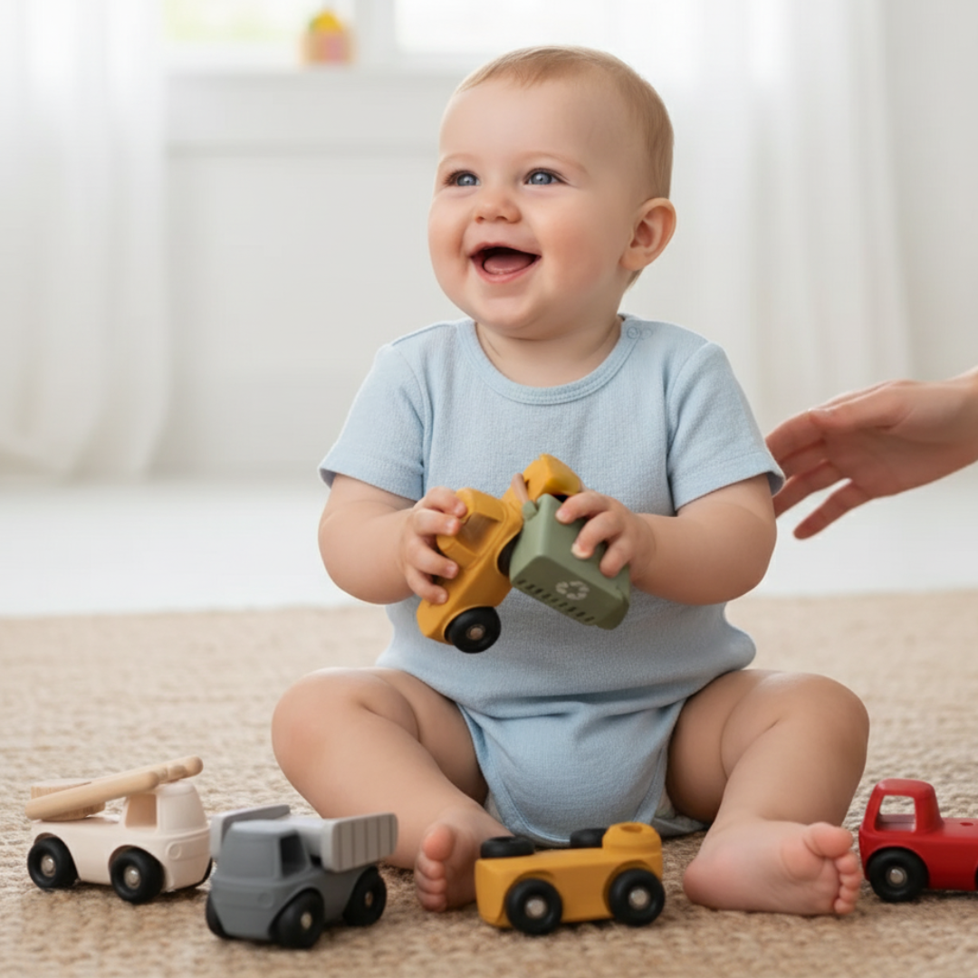 Mordedores de camiones Montessori para Bebé
