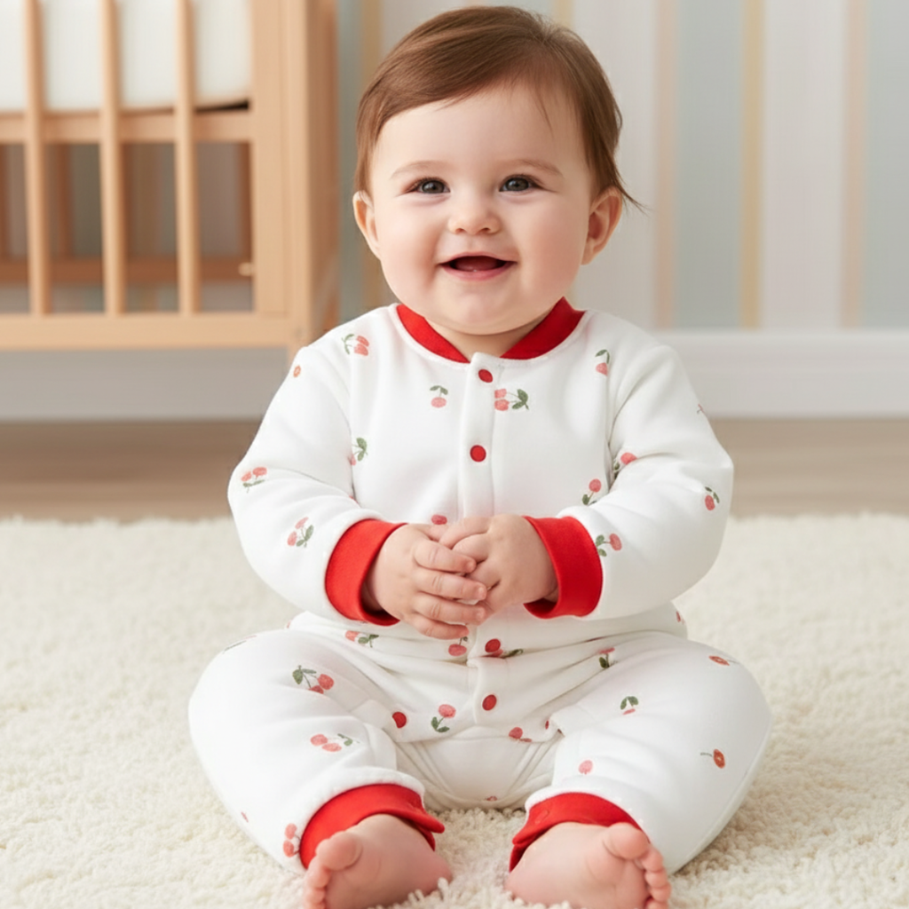 Mameluco de invierno cerezas