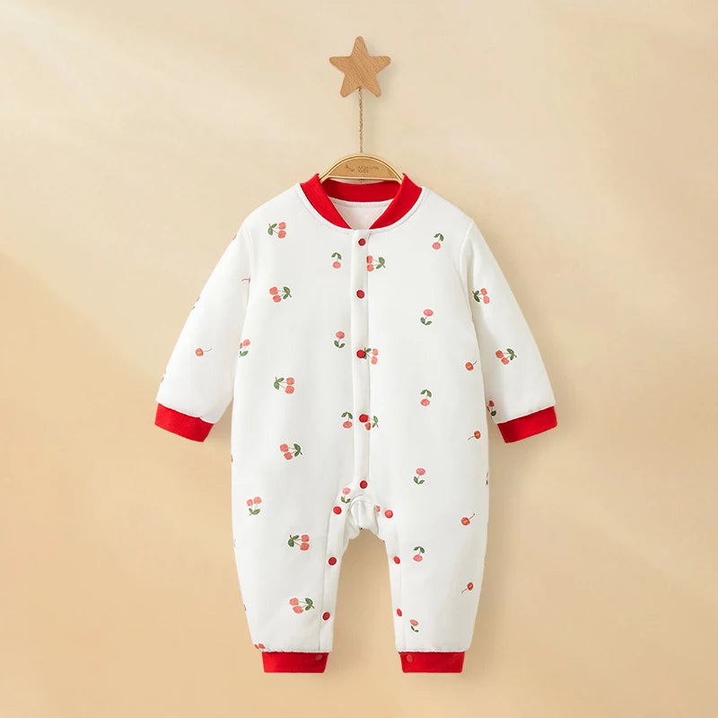 Mameluco de invierno cerezas