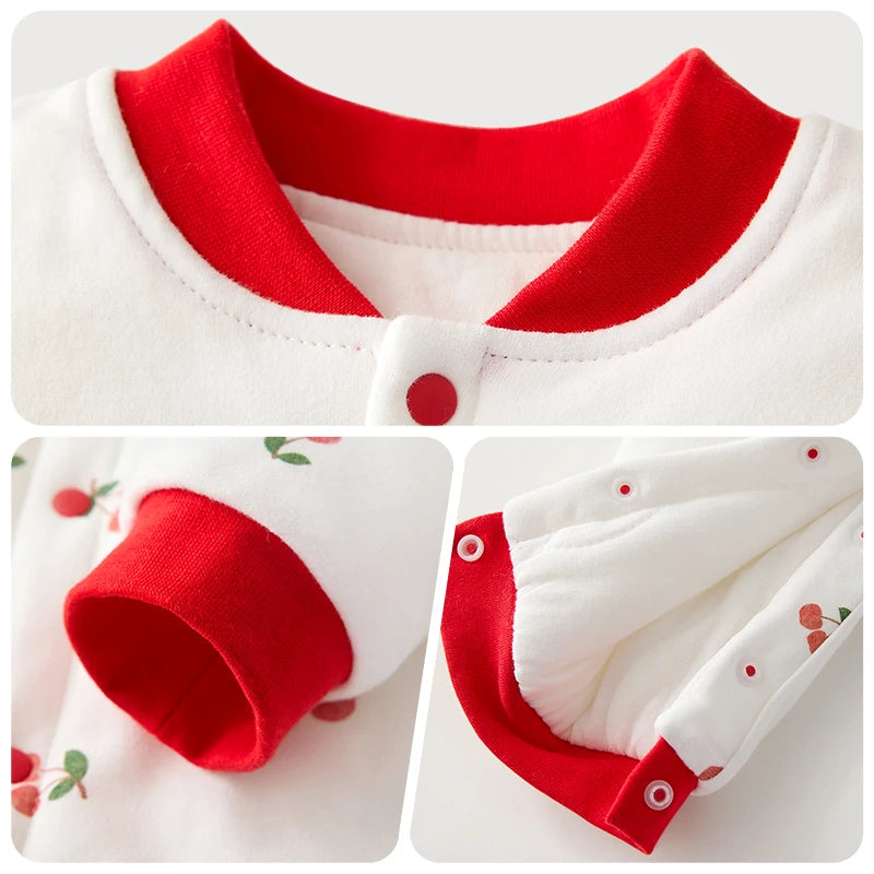 Mameluco de invierno cerezas