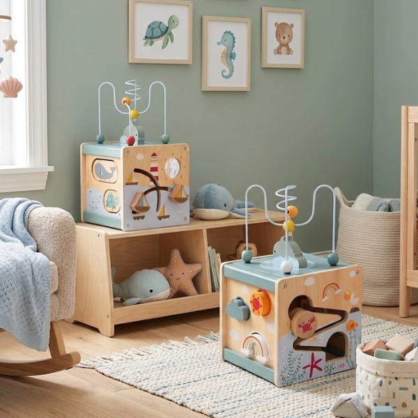 Cubo Multiactividad Sensorial: Océano