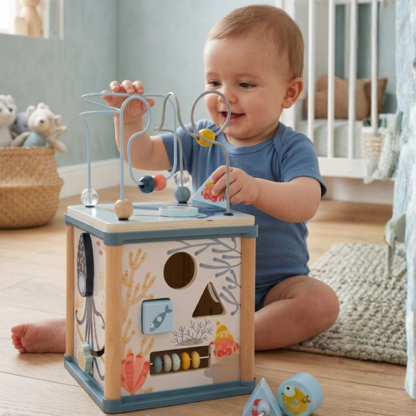 Cubo Multiactividad Sensorial: Océano