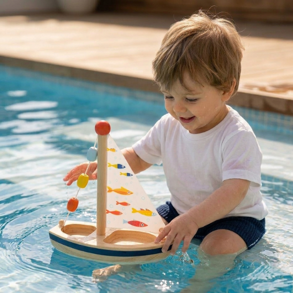 Velero de Madera Montessori: Mi Primera Aventura Acuática